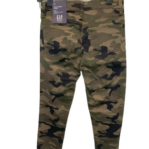 Camo Gap stretch jeans, New W/ Tags, waist 25, true skinny ankle, 90% cotton